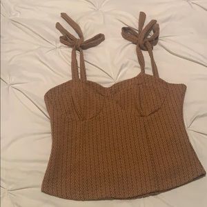 Free people tie shoulder top